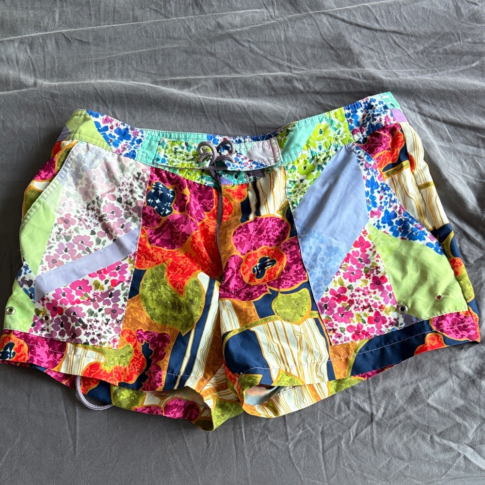 Colorful Patchwork Mr. Turk Swim Shorts